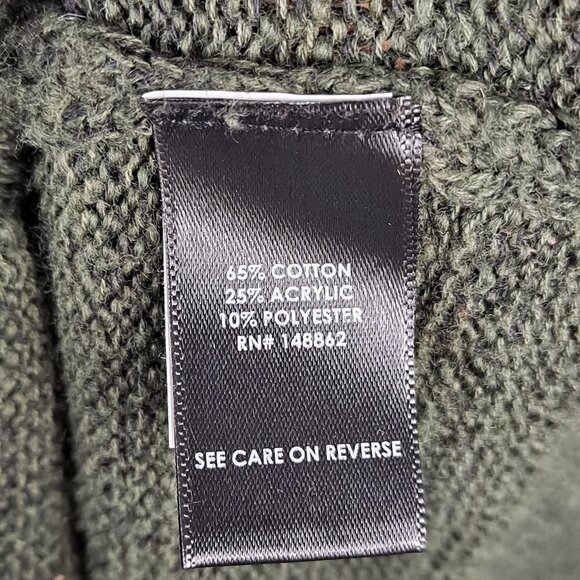 Torrid Size 00 (US 10) Olive Green Cold Shoulder Sweater Lace Up Back Detail EUC - Picture 8 of 10